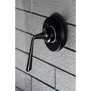 KS3030ZL Single-Handle Wall Mount Three-Way Diverter Valve with Trim Kit, Matte Black