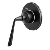 KS3030ZL Single-Handle Wall Mount Three-Way Diverter Valve with Trim Kit, Matte Black
