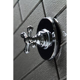 KS3031AX Single-Handle Wall Mount Three-Way Diverter Valve with Trim Kit, Polished Chrome