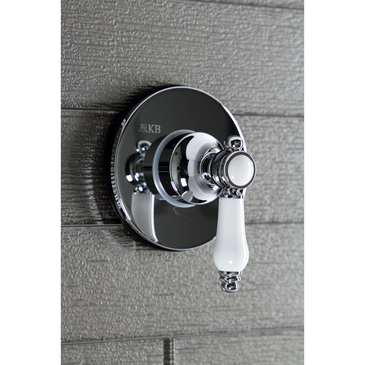 Bel-Air KS3031BPL Single-Handle Wall Mount Three-Way Diverter Valve with Trim Kit, Polished Chrome