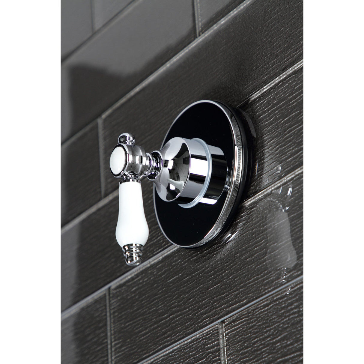 Bel-Air KS3031BPL Single-Handle Wall Mount Three-Way Diverter Valve with Trim Kit, Polished Chrome