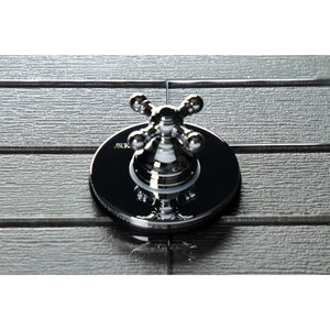 KS3031BX Single-Handle Wall Mount Three-Way Diverter Valve with Trim Kit, Polished Chrome