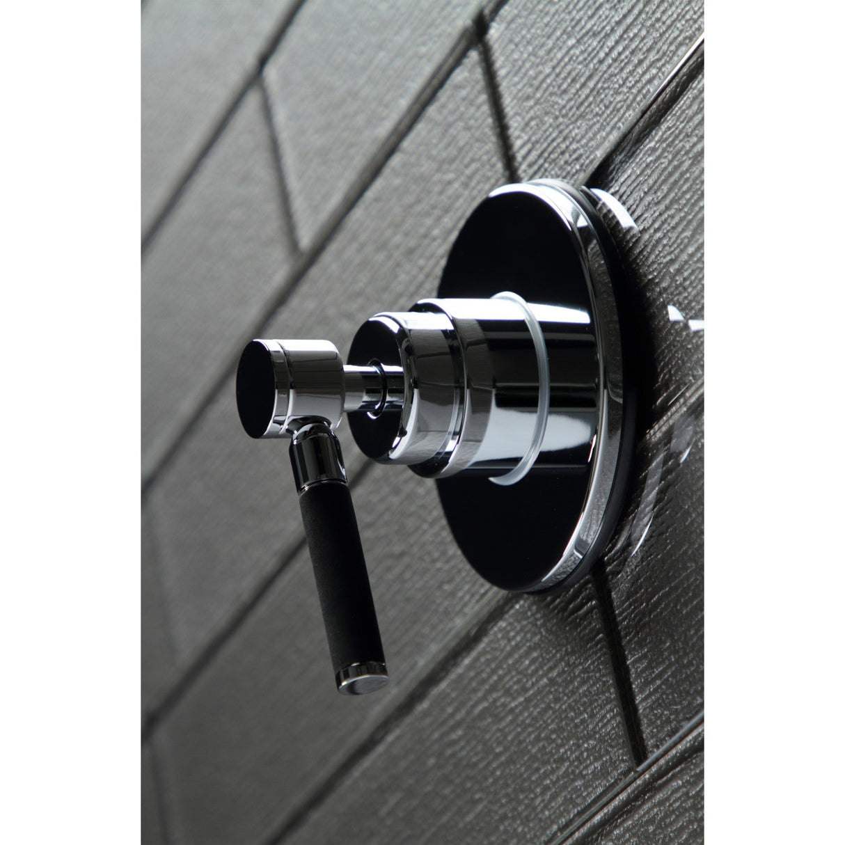 Kaiser KS3031DKL Single-Handle Wall Mount Three-Way Diverter Valve with Trim Kit, Polished Chrome