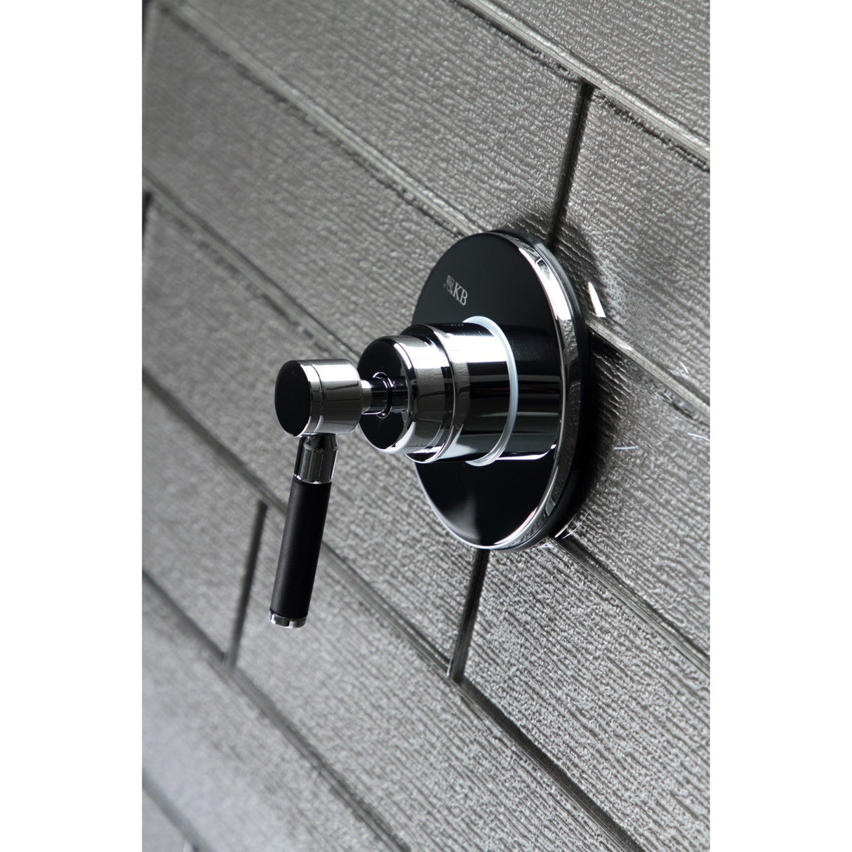 Kaiser KS3031DKL Single-Handle Wall Mount Three-Way Diverter Valve with Trim Kit, Polished Chrome