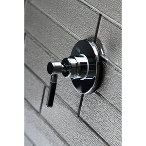 Kaiser KS3031DKL Single-Handle Wall Mount Three-Way Diverter Valve with Trim Kit, Polished Chrome