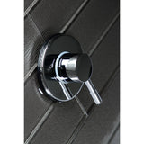 Concord KS3031DL Single-Handle Wall Mount Three-Way Diverter Valve with Trim Kit, Polished Chrome