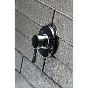 Concord KS3031DL Single-Handle Wall Mount Three-Way Diverter Valve with Trim Kit, Polished Chrome