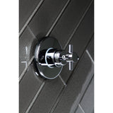 Concord KS3031DX Single-Handle Wall Mount Three-Way Diverter Valve with Trim Kit, Polished Chrome