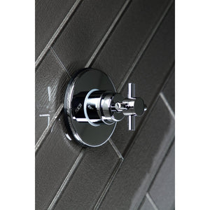Concord KS3031DX Single-Handle Wall Mount Three-Way Diverter Valve with Trim Kit, Polished Chrome