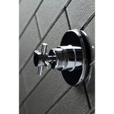 Concord KS3031DX Single-Handle Wall Mount Three-Way Diverter Valve with Trim Kit, Polished Chrome