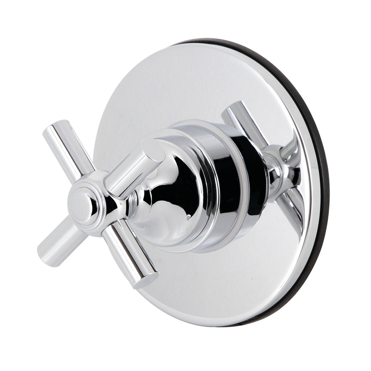 Elinvar KS3031EX Single-Handle Wall Mount Three-Way Diverter Valve with Trim Kit, Polished Chrome