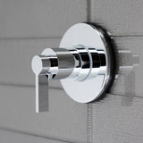 NuvoFusion KS3031NDL Single-Handle Wall Mount Three-Way Diverter Valve with Trim Kit, Polished Chrome