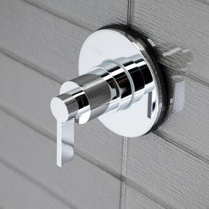 NuvoFusion KS3031NDL Single-Handle Wall Mount Three-Way Diverter Valve with Trim Kit, Polished Chrome