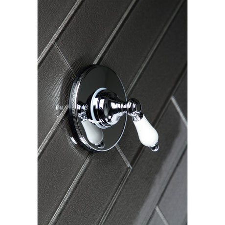 KS3031PL Single-Handle Wall Mount Three-Way Diverter Valve with Trim Kit, Polished Chrome