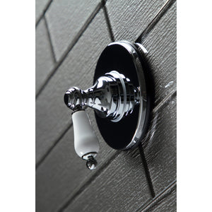 KS3031PL Single-Handle Wall Mount Three-Way Diverter Valve with Trim Kit, Polished Chrome