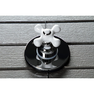 KS3031PX Single-Handle Wall Mount Three-Way Diverter Valve with Trim Kit, Polished Chrome