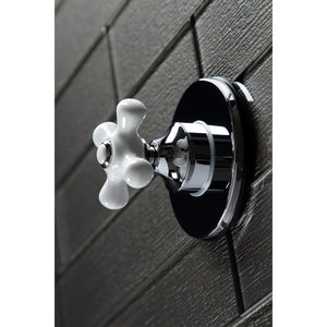 KS3031PX Single-Handle Wall Mount Three-Way Diverter Valve with Trim Kit, Polished Chrome