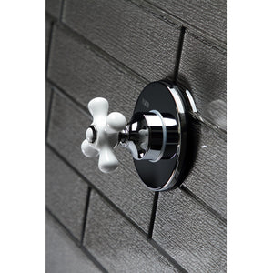KS3031PX Single-Handle Wall Mount Three-Way Diverter Valve with Trim Kit, Polished Chrome