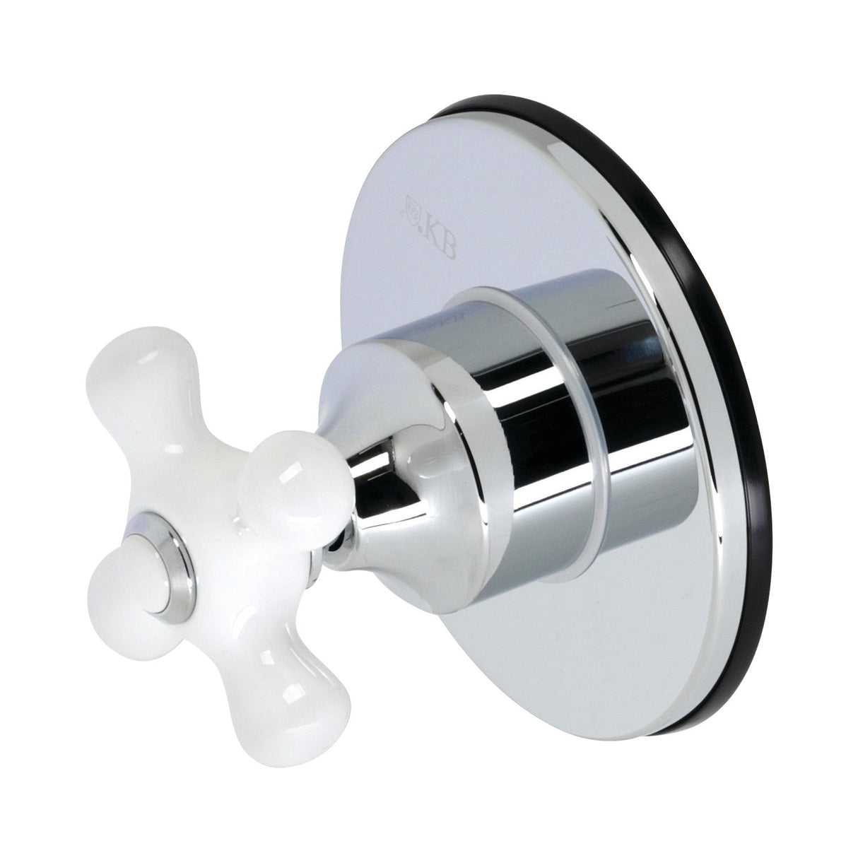 KS3031PX Single-Handle Wall Mount Three-Way Diverter Valve with Trim Kit, Polished Chrome