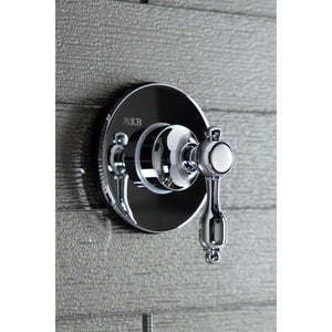 Tudor KS3031TAL Single-Handle Wall Mount Three-Way Diverter Valve with Trim Kit, Polished Chrome