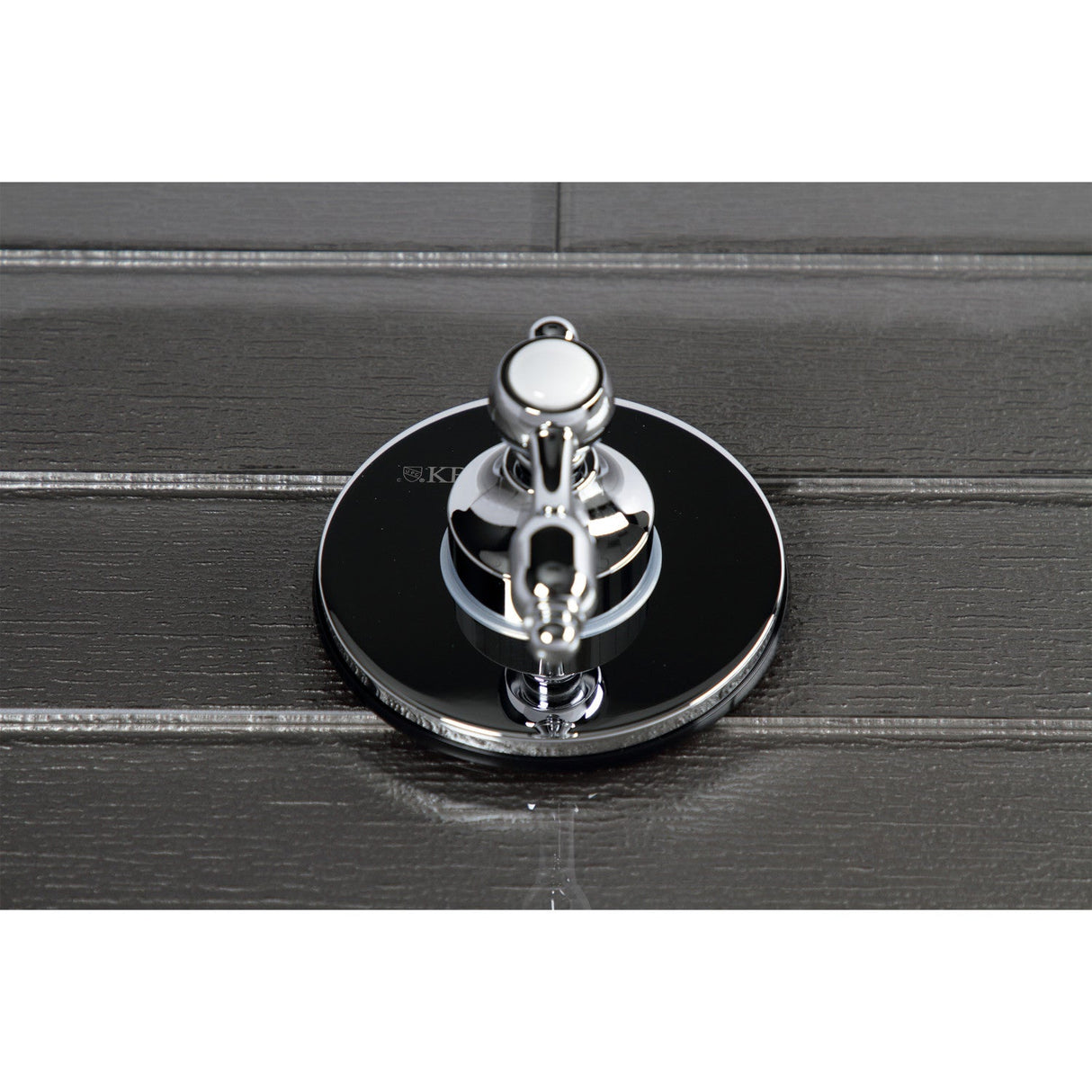 Tudor KS3031TAL Single-Handle Wall Mount Three-Way Diverter Valve with Trim Kit, Polished Chrome