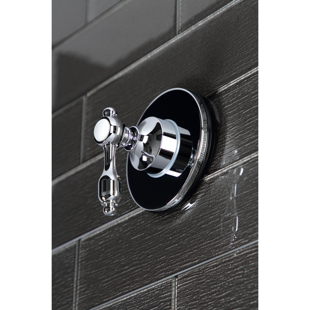 Tudor KS3031TAL Single-Handle Wall Mount Three-Way Diverter Valve with Trim Kit, Polished Chrome