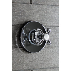 KS3031TX Single-Handle Wall Mount Three-Way Diverter Valve with Trim Kit, Polished Chrome