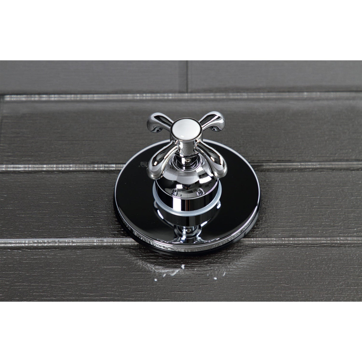 KS3031TX Single-Handle Wall Mount Three-Way Diverter Valve with Trim Kit, Polished Chrome