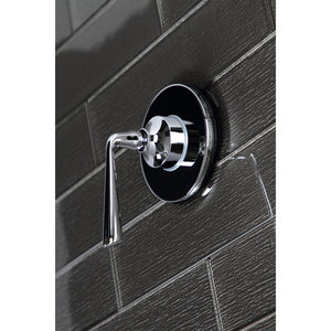 KS3031ZL Single-Handle Wall Mount Three-Way Diverter Valve with Trim Kit, Polished Chrome