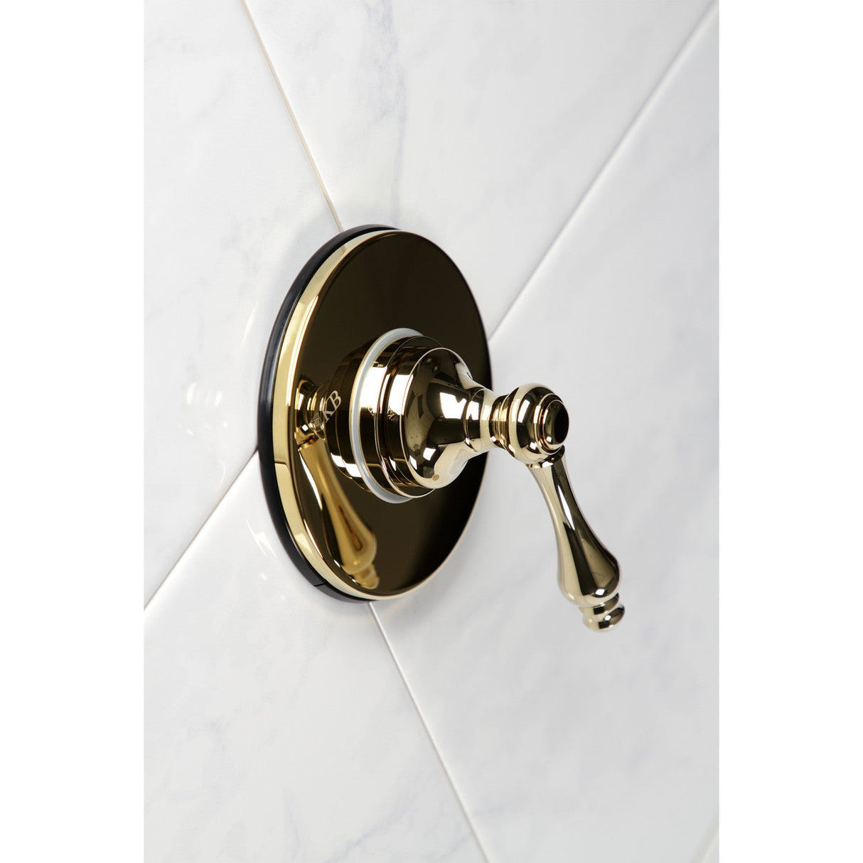 KS3032AL Single-Handle Wall Mount Three-Way Diverter Valve with Trim Kit, Polished Brass