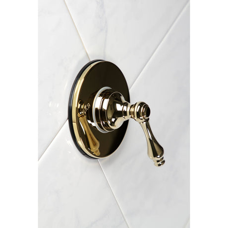 KS3032AL Single-Handle Wall Mount Three-Way Diverter Valve with Trim Kit, Polished Brass