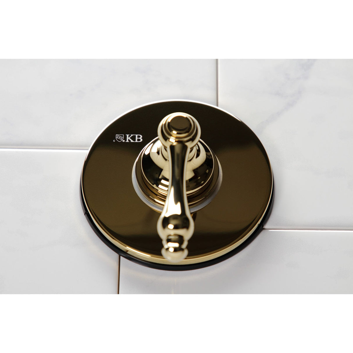 KS3032AL Single-Handle Wall Mount Three-Way Diverter Valve with Trim Kit, Polished Brass