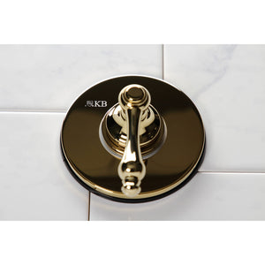 KS3032AL Single-Handle Wall Mount Three-Way Diverter Valve with Trim Kit, Polished Brass