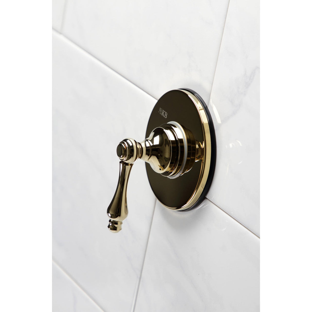KS3032AL Single-Handle Wall Mount Three-Way Diverter Valve with Trim Kit, Polished Brass