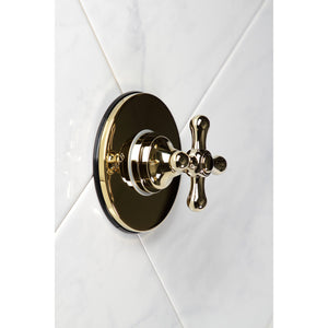 KS3032AX Single-Handle Wall Mount Three-Way Diverter Valve with Trim Kit, Polished Brass