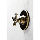 KS3032AX Single-Handle Wall Mount Three-Way Diverter Valve with Trim Kit, Polished Brass