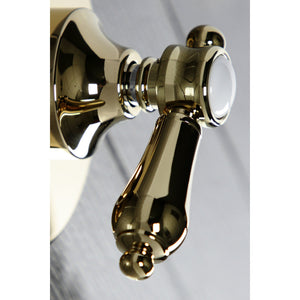 Heirloom KS3032BAL Single-Handle Wall Mount Three-Way Diverter Valve with Trim Kit, Polished Brass