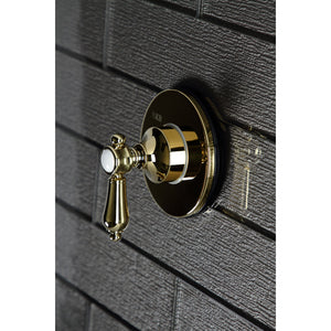 Heirloom KS3032BAL Single-Handle Wall Mount Three-Way Diverter Valve with Trim Kit, Polished Brass