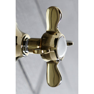 KS3032BEX Single-Handle Wall Mount Three-Way Diverter Valve with Trim Kit, Polished Brass