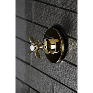 KS3032BEX Single-Handle Wall Mount Three-Way Diverter Valve with Trim Kit, Polished Brass