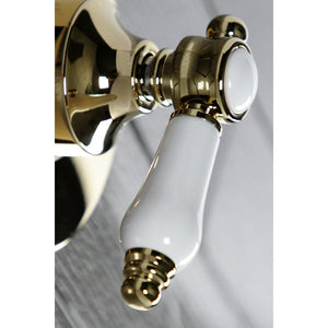 Bel-Air KS3032BPL Single-Handle Wall Mount Three-Way Diverter Valve with Trim Kit, Polished Brass