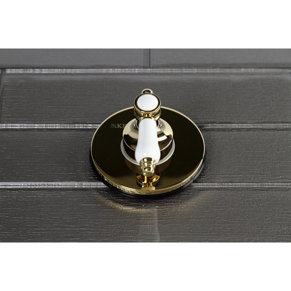 Bel-Air KS3032BPL Single-Handle Wall Mount Three-Way Diverter Valve with Trim Kit, Polished Brass