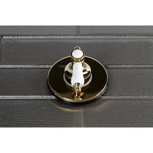 Bel-Air KS3032BPL Single-Handle Wall Mount Three-Way Diverter Valve with Trim Kit, Polished Brass