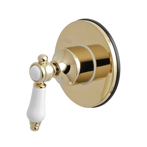 Bel-Air KS3032BPL Single-Handle Wall Mount Three-Way Diverter Valve with Trim Kit, Polished Brass