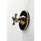 KS3032BX Single-Handle Wall Mount Three-Way Diverter Valve with Trim Kit, Polished Brass