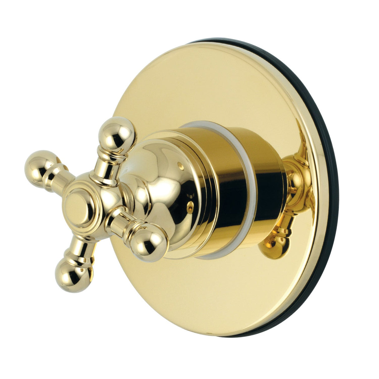 KS3032BX Single-Handle Wall Mount Three-Way Diverter Valve with Trim Kit, Polished Brass