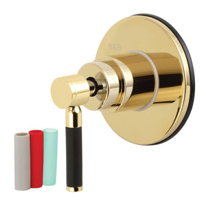 Kaiser KS3032DKL Single-Handle Wall Mount Three-Way Diverter Valve with Trim Kit, Polished Brass