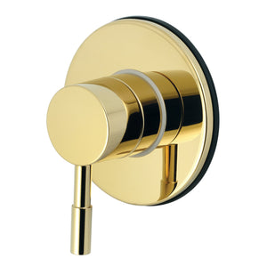 Concord KS3032DL Single-Handle Wall Mount Three-Way Diverter Valve with Trim Kit, Polished Brass