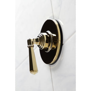 KS3032HL Single-Handle Wall Mount Three-Way Diverter Valve with Trim Kit, Polished Brass