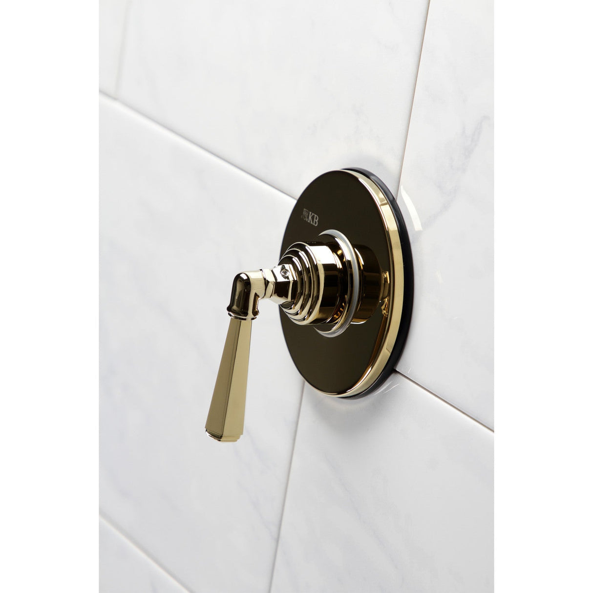 KS3032HL Single-Handle Wall Mount Three-Way Diverter Valve with Trim Kit, Polished Brass